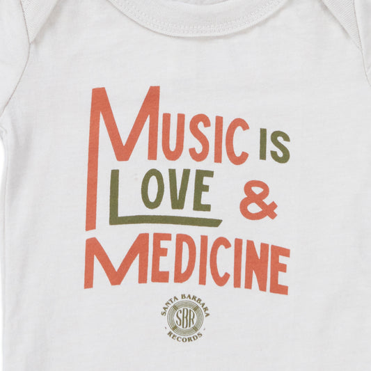 Music is Love + Medicine Onesie
