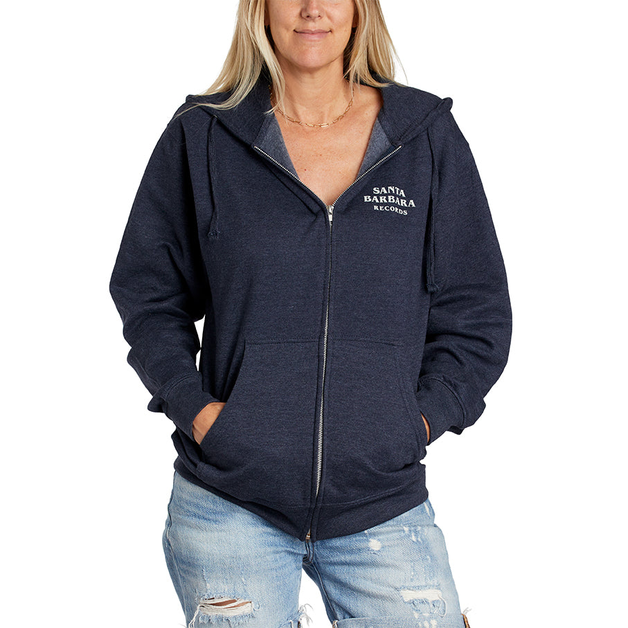 SBR Zip Hoodie (Heathered Indigo)