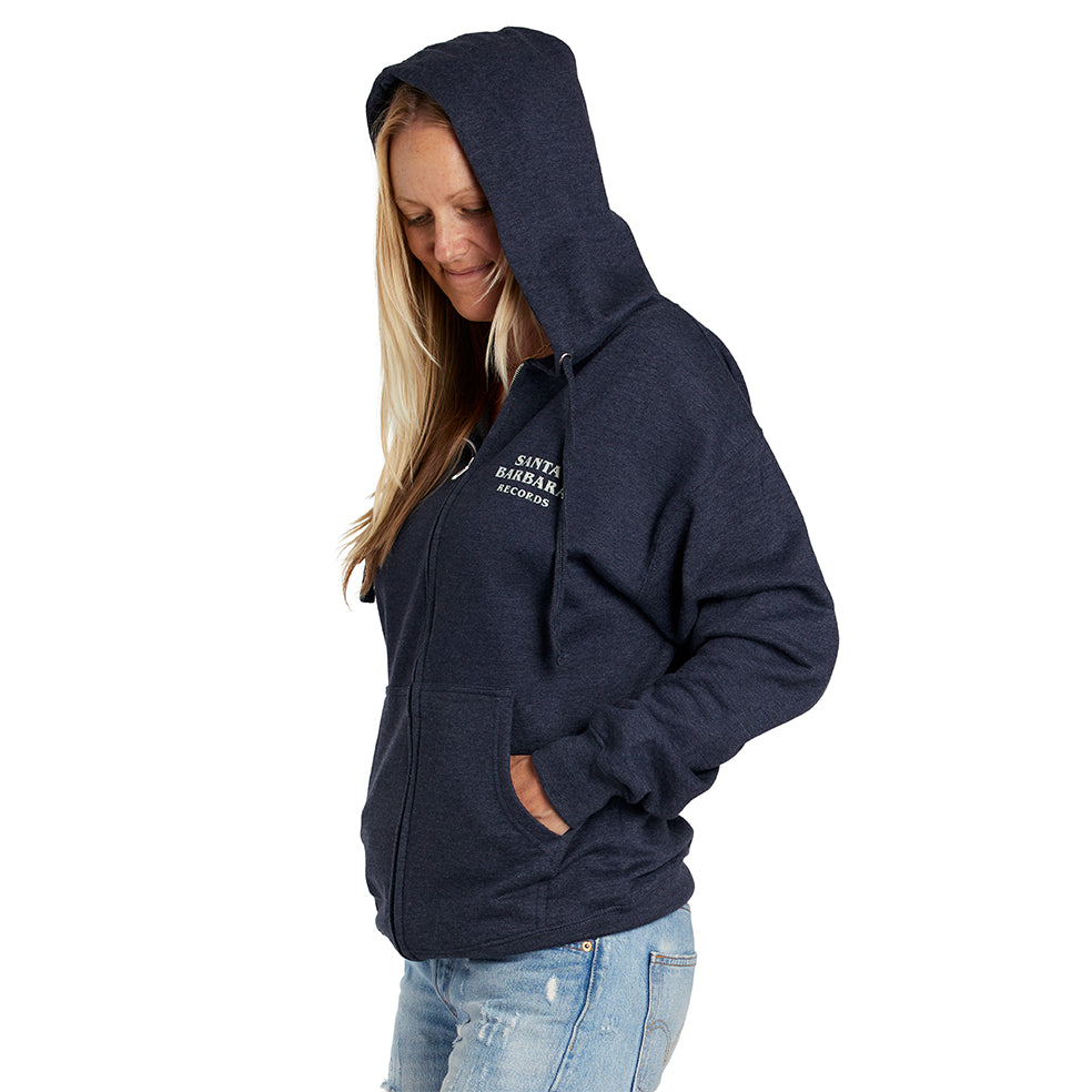 SBR Zip Hoodie (Heathered Indigo)