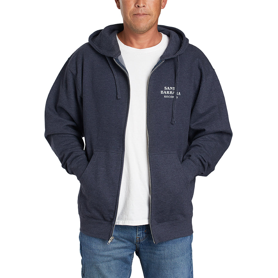 SBR Zip Hoodie (Heathered Indigo)