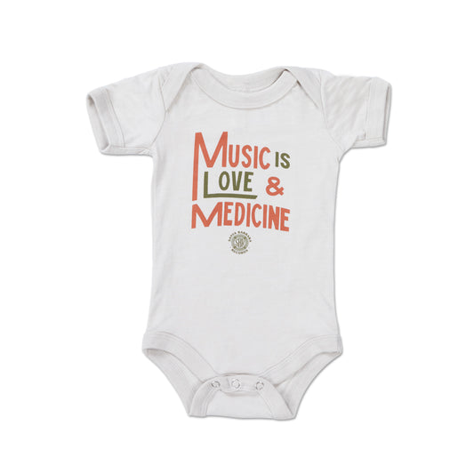 Music is Love + Medicine Onesie